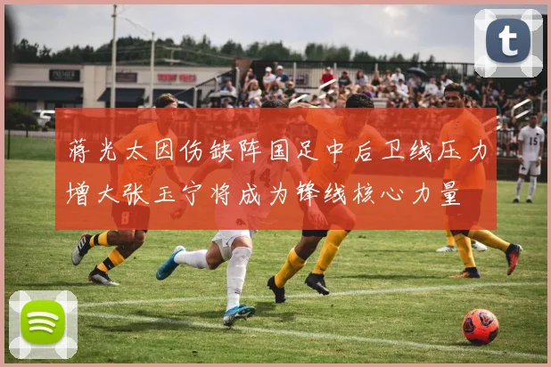 蒋光太因伤缺阵国足中后卫线压力增大张玉宁将成为锋线核心力量